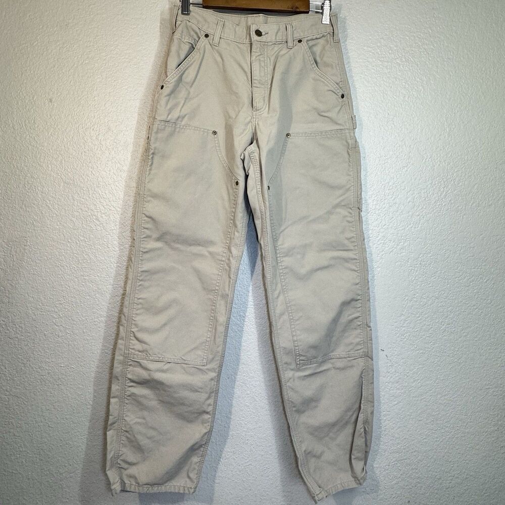 Carhartt B195 DKH Double Knee Dungaree Fit Pants Carpenter Tan 2012 Size 28x32